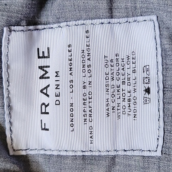 Frame Le High Straight in Navy Corduroy size 25 - Picture 5 of 9